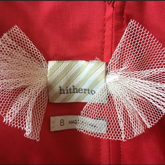 HITHERTO Burgundy Halter Dress. Sz 8. - Picture 5 of 6